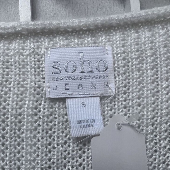 Soho,Woman,Sweater $16 Each,purple,Ivory,Sz Xs-S,Long sleeve,V neckline,Fabric.! - Picture 9 of 12